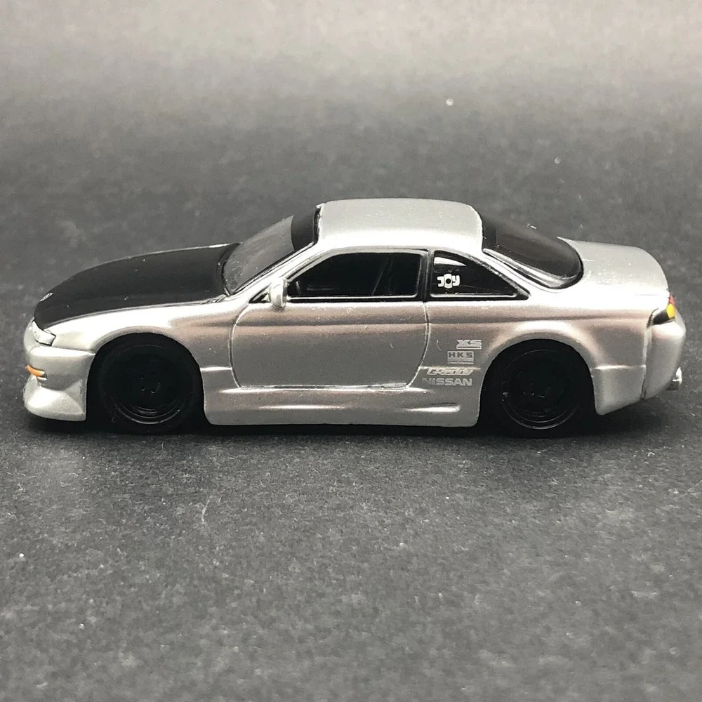 Jada Dub City 1998 '98 Nissan 240SX S-14 Car Silver‎ Diecast 1/64 Rubber Tires